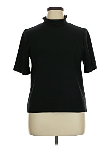 Karl Lagerfeld Paris Short Sleeve Turtleneck (view 1)