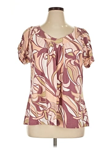 a.n.a. A New Approach Short Sleeve Blouse (view 1)
