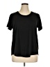 Zelos Solid Black Short Sleeve T-Shirt Size 1X - photo 1