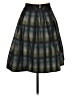 Lida Baday 100% Polyester Plaid Green Formal Skirt Size 6 - photo 2