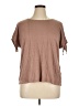 Max Studio Brown Short Sleeve Top Size 1X - photo 1