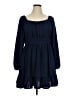 Assorted Brands 100% Polyester Blue 3/4 Sleeve Top Size 1X - photo 1