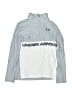 Under Armour 100% Polyester Silver Long Sleeve Polo Size M (youth) - photo 1