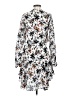 A.L.C. 100% Silk Print White Casual Dress Size 4 - photo 2