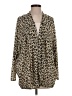 Evil Twin 100% Polyester Animal Print Tan Kimono Size XS - photo 1
