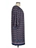 Max Studio Argyle Aztec Or Tribal Print Checkered-gingham Chevron-herringbone Blue Casual Dress Size M - photo 4