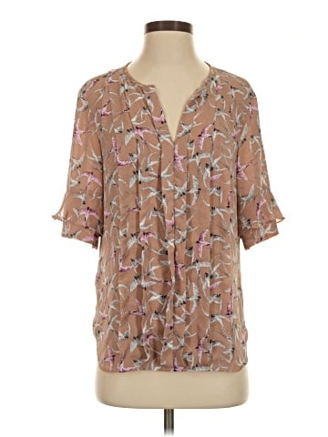 Ann Taylor Short Sleeve Blouse (view 1)