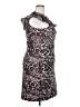 Parker Animal Print Black Cocktail Dress Size 18 - photo 4
