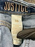 Justice Blue Denim Shorts Size 18 - photo 3
