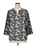 Talbots Outlet Gray 3/4 Sleeve Blouse Size XL - photo 1