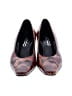Rodo 100% Leather Animal Print Burgundy Heels Size EU 36 1/2 - photo 2