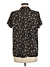 Monday Fun Floral Black Short Sleeve Blouse Size M - photo 2