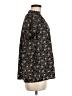Monday Fun Floral Black Short Sleeve Blouse Size M - photo 4