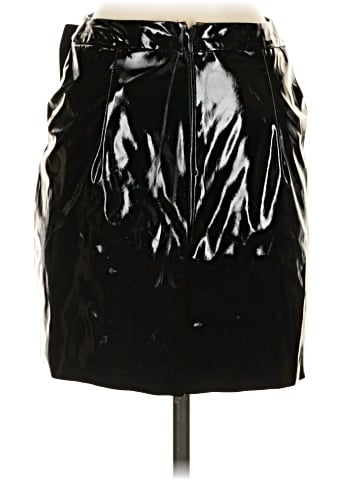 Topshop Faux Leather Skirt (view 2)
