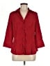 Cato Red 3/4 Sleeve Button-Down Shirt Size M - photo 1