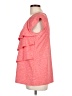 Rafaella Pink Short Sleeve Top Size L - photo 5