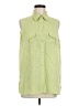 Assorted Brands 100% Silk Green Sleeveless Silk Top Size M - photo 1