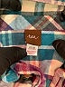 Tea 100% Cotton Plaid Blue Long Sleeve Button-Down Shirt Size 12-18 mo - photo 3