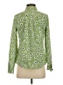 Halogen Print Green Long Sleeve Blouse Size S - photo 2