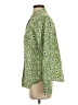 Halogen Print Green Long Sleeve Blouse Size S - photo 5
