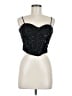 Francesca's 100% Polyester Black Bodysuit Size M - photo 1