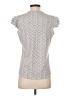 Adrianna Papell Silver Short Sleeve Top Size S - photo 2