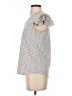 Adrianna Papell Silver Short Sleeve Top Size S - photo 5