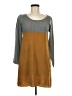 Assorted Brands Color Block Brown Casual Dress Size M - photo 1