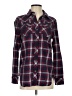 True Religion Plaid Burgundy Long Sleeve Button-Down Shirt Size S - photo 1
