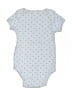 Nordstrom 100% Cotton Print Blue Short Sleeve Onesie 0-3 MO / 3 MO - photo 2