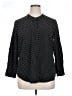 Old Navy Polka Dots Black Long Sleeve Button-Down Shirt Size XL - photo 1