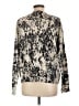 Amicale 100% Cashmere Animal Print Ivory Cashmere Pullover Sweater Size L - photo 2