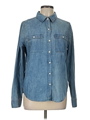 White House Black Market Long Sleeve Button-Down Shirt (view 1)