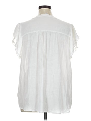 Peach Short Sleeve Blouse (view 2)