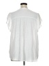 Peach White Short Sleeve Blouse Size 1X - photo 2