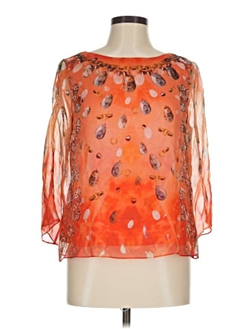 Worth New York 3/4 Sleeve Silk Top (view 1)