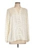 Talbots Polka Dots Ivory Long Sleeve Blouse Size XL - photo 1