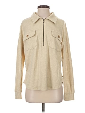 Hem & Thread Pullover Sweater (view 1)