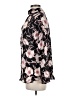 Allison Joy 100% Polyester Floral Black Long Sleeve Blouse Size M - photo 5