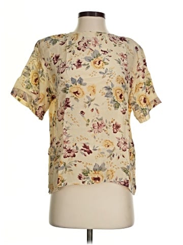 Anna and Frank Short Sleeve Silk Top (view 1)