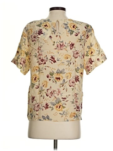 Anna and Frank Short Sleeve Silk Top (view 2)