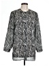 First Issue by Liz Claiborne 100% Polyester Animal Print Silver Long Sleeve Blouse Size 12 - photo 1
