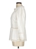Point Sur 100% Viscose Ivory 3/4 Sleeve Blouse Size 6 - photo 5
