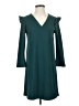 Mango Solid Teal Casual Dress Size 4 - photo 1