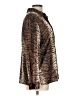 Fred David 100% Polyester Animal Print Brown Long Sleeve Blouse Size 12 - photo 4