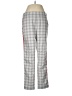 Ecru Plaid Gray Track Pants Size M - photo 1