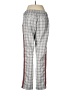 Ecru Plaid Gray Track Pants Size M - photo 2
