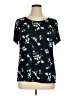 Ellos 100% Rayon Black Short Sleeve Top Size 14 - photo 1