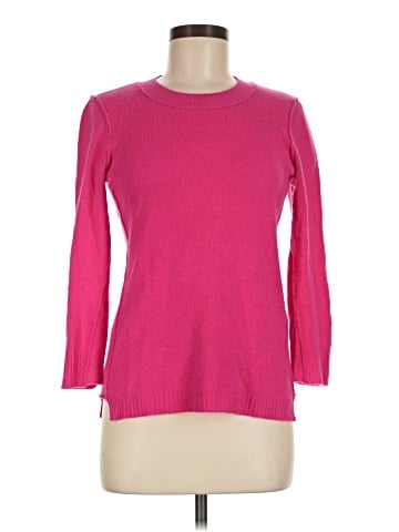 Aqua Cashmere Pullover Sweater (view 1)