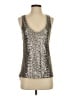 Jessica Simpson 100% Nylon Silver Sleeveless Top Size S - photo 1
